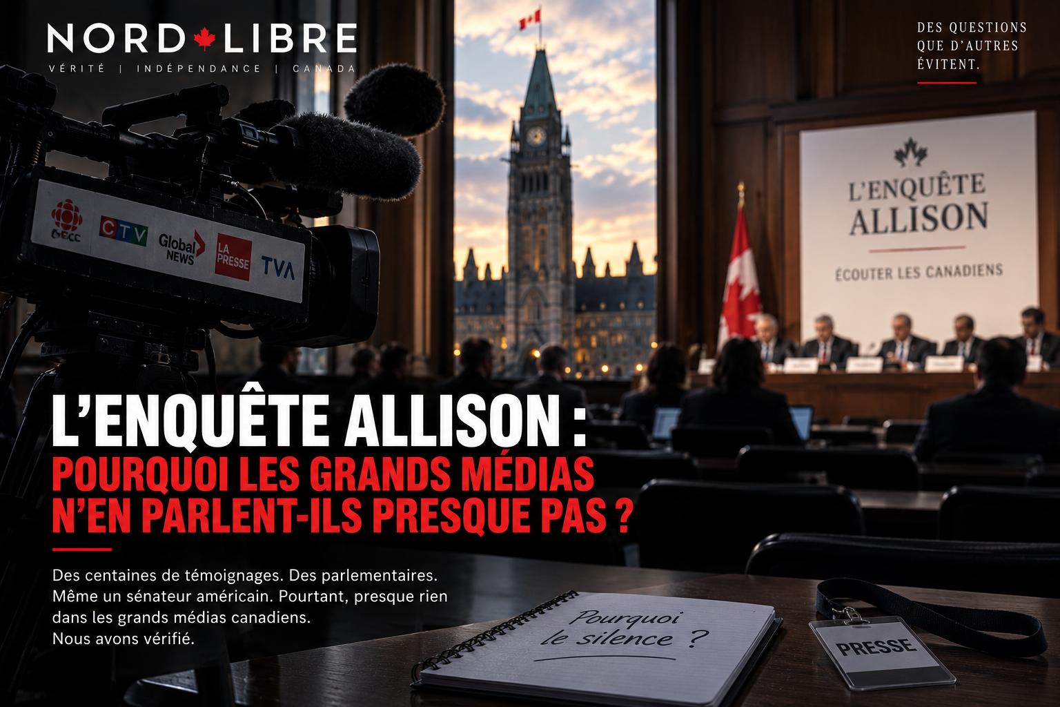 Illustration de l’Enquête Allison et du silence des grands médias