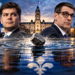 Mario Dumont en 2007 et Éric Duhaime en 2026, illustration du parallèle entre l’ADQ et le PCQ